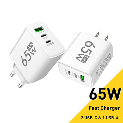 Total 65W Fast Charging USB C Charger Type C Mobile Phone Adapter