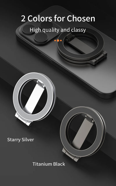 Foldable Double Sided Magnetic Phone Holder for Magsafe Gym Treadmill Universal Folding Car Holder Magnetic Smartphone Stand