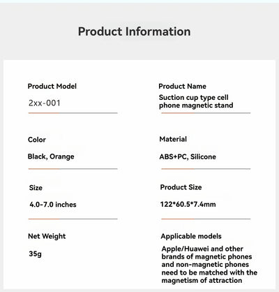 Suction Cup Type Silicone Magnetic Lazy Phone Stand Magnetic Phone Holder  Phone Holder Car