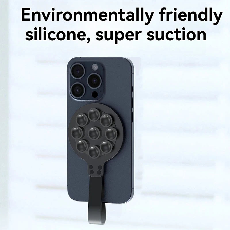 Suction Cup Type Silicone Magnetic Lazy Phone Stand Magnetic Phone Holder  Phone Holder Car