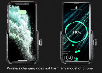 Aluminum Motorcycle Phone Holder Mount Moto Bicycle Handlebar Bracket 360 Rotating Cell Phone Stand for Motorcycle Bike Scooter