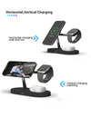 3 in 1 Magnetic Wireless Charger Stand For iPhone 14 13 12 Pro Max Apple Watch 8 7 Airpods Induction USB Fast Charging Station