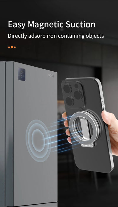 Foldable Double Sided Magnetic Phone Holder for Magsafe Gym Treadmill Universal Folding Car Holder Magnetic Smartphone Stand