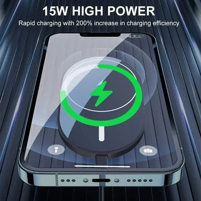 Magnetic Car Wireless Charger Macsafe for iPhone 12 13 14 15 Pro Max Air Vent Car Phone Holder Stand Fast Car Charging Station