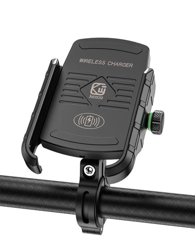 Aluminum Motorcycle Phone Holder Mount Moto Bicycle Handlebar Bracket 360 Rotating Cell Phone Stand for Motorcycle Bike Scooter