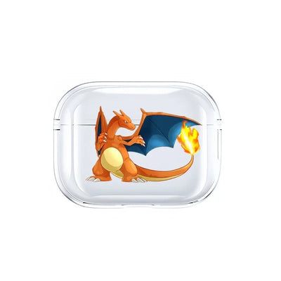 Anime Pokemon Gengar Pikachu Snorlax Charizard Earphone Shell Be Applicable AirPods Pro 1 2 3 4 Transparent Protective Case
