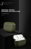 Genuine Leather Case For Airpods Pro 2 Cases Airpods 2 3 Bag Luxury Handmade Wireless Bluetooth Earphone Box Protective shell