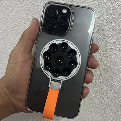 Suction Cup Type Silicone Magnetic Lazy Phone Stand Magnetic Phone Holder  Phone Holder Car