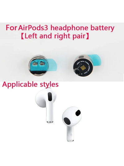 Replacement Battery For Airpods 1 2 and 3 Generation For Airpods Pro Battery Accu Charge Box Battery 25mAh