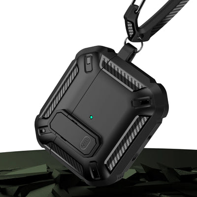 Switch Cover for Airpods Pro 2 1 Case TPU PC Protective Cover for AirPods 3 2 1 Case Earphones Accessories Carbon Fiber Pattern
