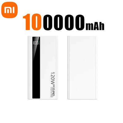 Xiaomi 120W Super Fast Charging Battery 200000mAh High Capacity Power Bank Digital Display Power Bank For Iphone Samsung Gift