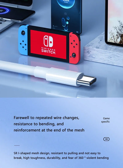 PD 100W  USB C to USB Type C Cable Fast Charge Data Cable For Huawei Samsung Xiaomi Macbook iPad Data Line Type C To Type C