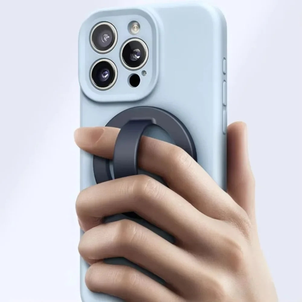 Portable Silicone Magnetic Phone Back Mount Phone Ring Holder