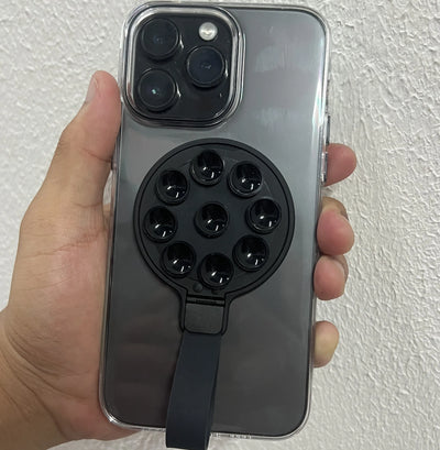 Suction Cup Type Silicone Magnetic Lazy Phone Stand Magnetic Phone Holder  Phone Holder Car