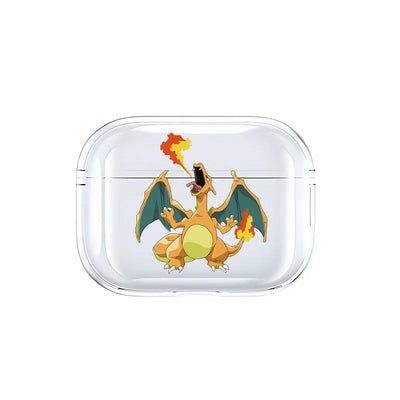 Anime Pokemon Gengar Pikachu Snorlax Charizard Earphone Shell Be Applicable AirPods Pro 1 2 3 4 Transparent Protective Case