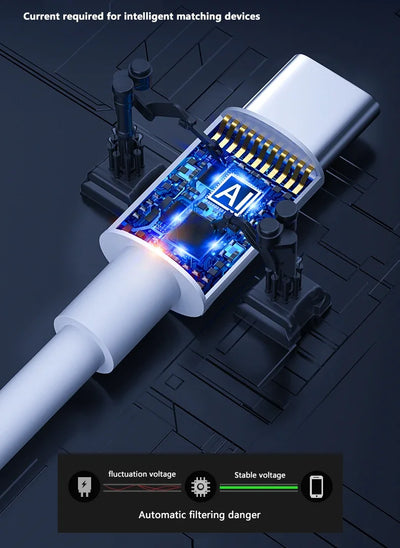 PD 100W  USB C to USB Type C Cable Fast Charge Data Cable For Huawei Samsung Xiaomi Macbook iPad Data Line Type C To Type C