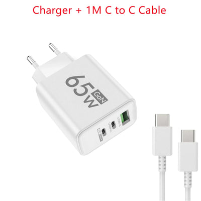 Total 65W Fast Charging USB C Charger Type C Mobile Phone Adapter
