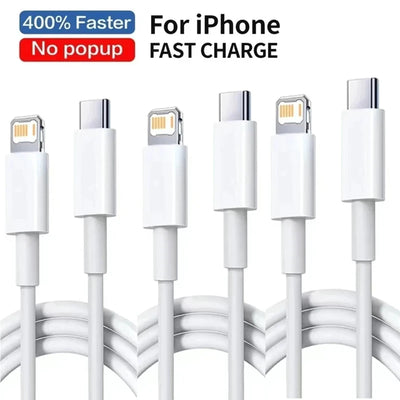 5Pcs 30W PD Fast Charging Cable For Apple iPhone 13 12 11 14 Pro Max Mini USB C Cable For X XR XS MAX 7 8 14 Plus 6 Accessories
