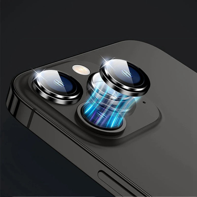 1 Set Metal Camera Protector for iPhone 15 16 Pro Max 14 Plus 13 12 Alloy Ring Lens Glass for iphone 15pro Back Lens Cap