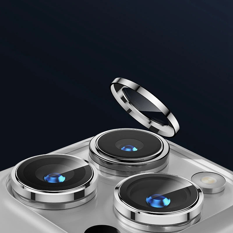 1 Set Metal Camera Protector for iPhone 15 16 Pro Max 14 Plus 13 12 Alloy Ring Lens Glass for iphone 15pro Back Lens Cap