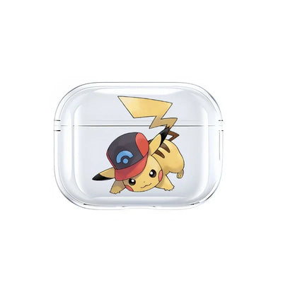 Anime Pokemon Gengar Pikachu Snorlax Charizard Earphone Shell Be Applicable AirPods Pro 1 2 3 4 Transparent Protective Case