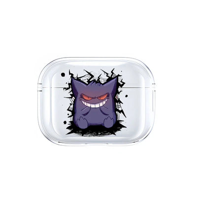 Anime Pokemon Gengar Pikachu Snorlax Charizard Earphone Shell Be Applicable AirPods Pro 1 2 3 4 Transparent Protective Case