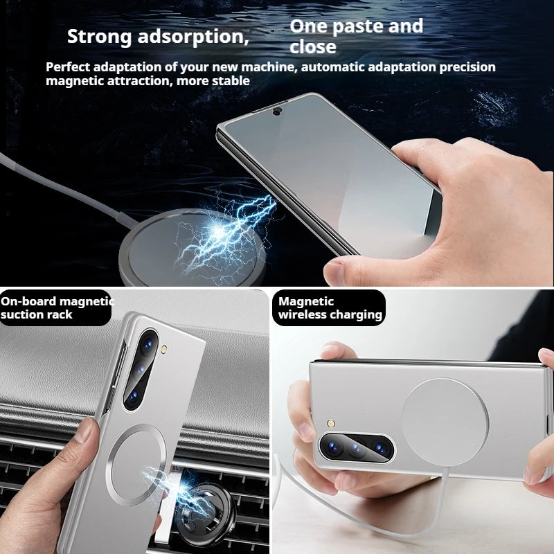 Magsafe Magnetic Case For Samsung Z Fold 7 6 5 4 3 ZFlip 7 6 5 4 Wireless Charge Cover