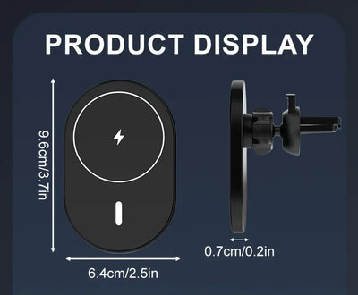 Magnetic Car Wireless Charger Macsafe for iPhone 12 13 14 15 Pro Max Air Vent Car Phone Holder Stand Fast Car Charging Station