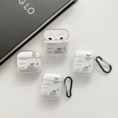 Hot Off Stylish White Airpods Case Clear Earphones Case for Airpods 1 2 3 Pro 2 Generation Airpod Case Cover Gift for Boyfriend