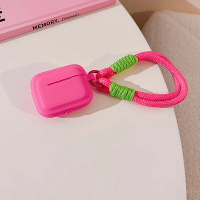 Earphone Case with Lanyard Strap for AirPort Pro 2 2022 2nd Generation Air Pods 3 2 1 3rd Gen Cover Accessories