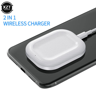 2 in 1 Wireless Charger For Airpods 2 3 AirPods Pro Fast Charging Dock for iphone X XR XS 11 1213 Pro Max Charge Base