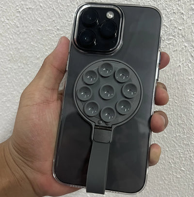 Suction Cup Type Silicone Magnetic Lazy Phone Stand Magnetic Phone Holder  Phone Holder Car