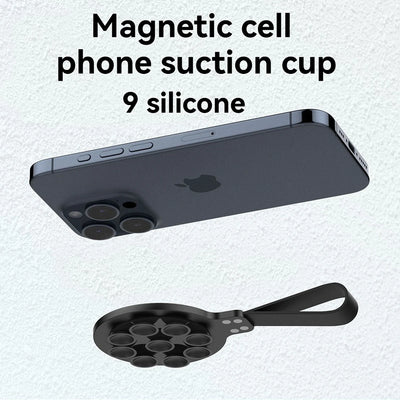 Suction Cup Type Silicone Magnetic Lazy Phone Stand Magnetic Phone Holder  Phone Holder Car