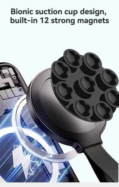 Suction Cup Type Silicone Magnetic Lazy Phone Stand Magnetic Phone Holder  Phone Holder Car