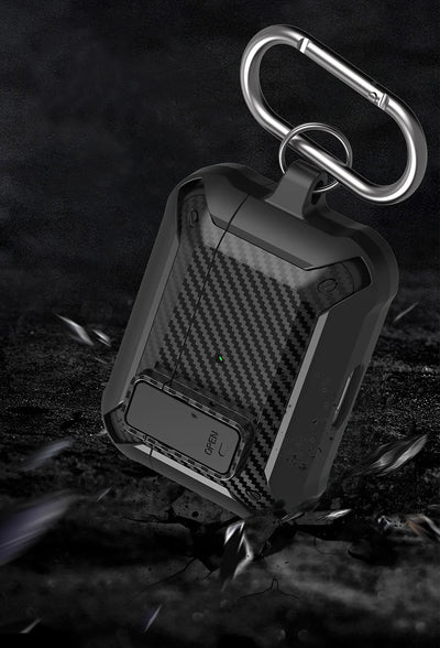 Switch Cover for Airpods Pro 2 1 Case TPU PC Protective Cover for AirPods 3 2 1 Case Earphones Accessories Carbon Fiber Pattern