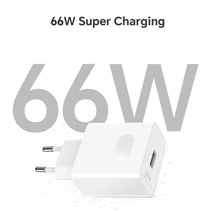 USB Charger 66W Super Fast Charging EU/US Wall Charger 6A USB Type C Quick Charge Cable for Huawei Mate 40 50 60 P50 P60 Nova 10