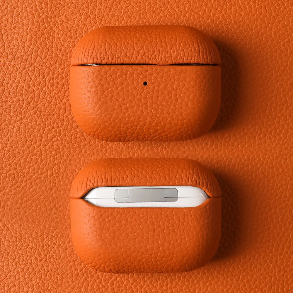 Genuine Leather Case For Airpods Pro 2 Cases Airpods 2 3 Bag Luxury Handmade Wireless Bluetooth Earphone Box Protective shell