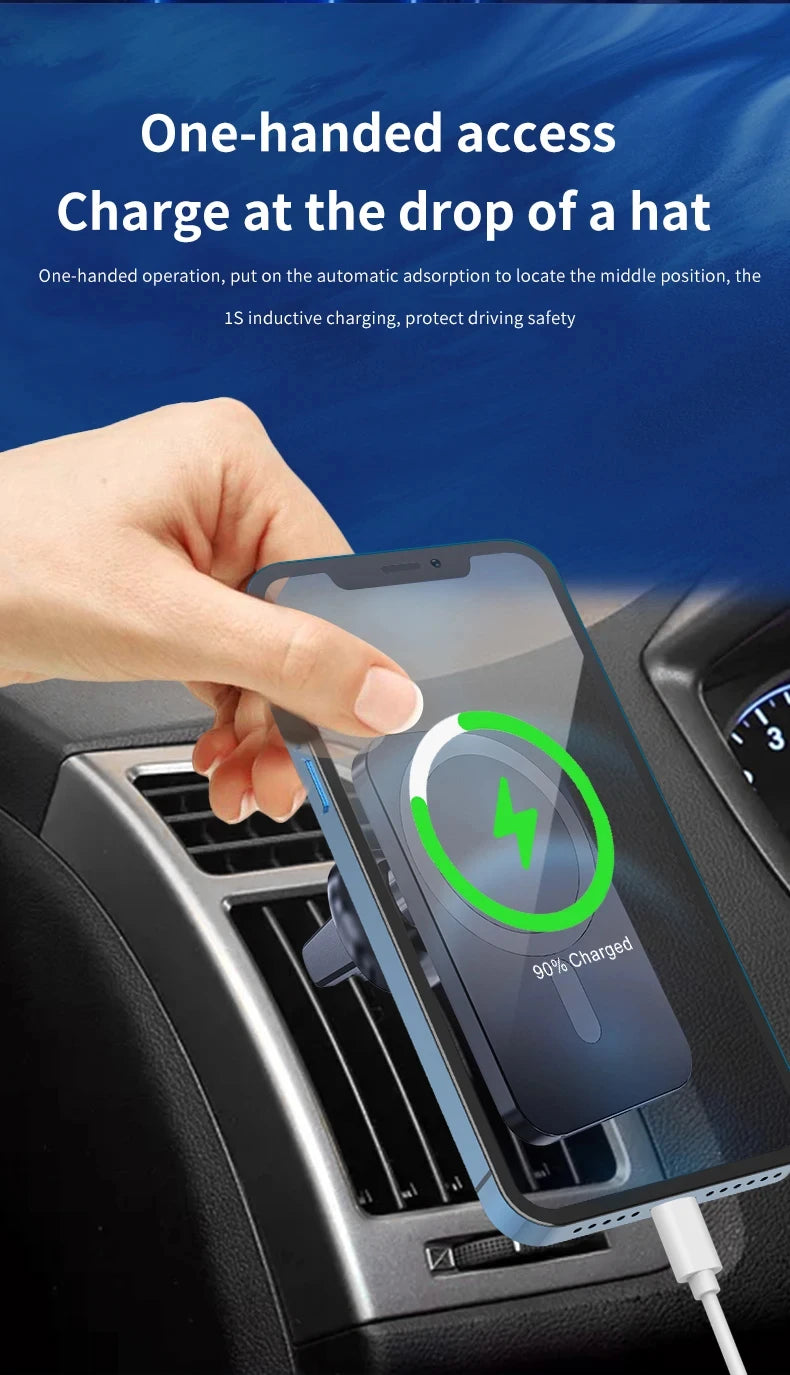 Magnetic Wireless Car Charger MagSafe