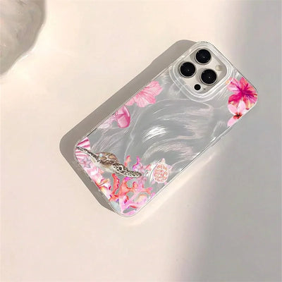 Summer Turtle Chiffon Texture Phone Case for Xiaomi Redmi Note 14 13 12 11 Pro