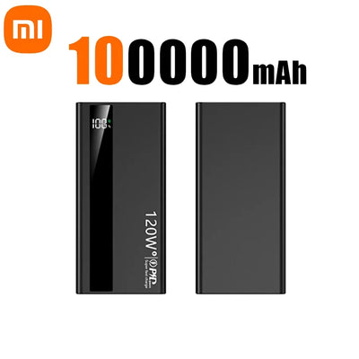 Xiaomi 120W Super Fast Charging Battery 200000mAh High Capacity Power Bank Digital Display Power Bank For Iphone Samsung Gift