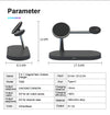 3 in 1 Magnetic Wireless Charger Stand For iPhone 14 13 12 Pro Max Apple Watch 8 7 Airpods Induction USB Fast Charging Station