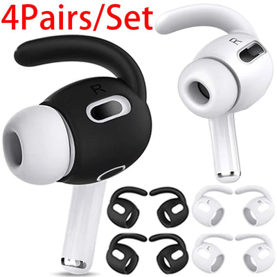4-1Pairs Ear Hook for Airpods Pro 1/2 Earbuds Soft Anti-Lost Earhook Sports Protective Sleeves Headphone Tips for AirPods Pro