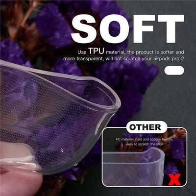 Clear Soft TPU Earphone Case with Lanyard Strap for Airpods 1/2 Gen 3rd Airpods Pro 2nd Generation air pods pro case