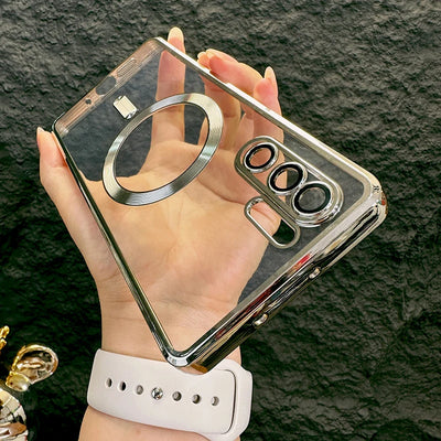 Luxury Magnetic Transparent Soft Case For Huawei P30 Pro P30Pro P 30 Phone Magsafe Wireless Glass Lens Full Protective Cover