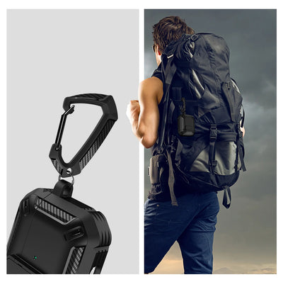Switch Cover for Airpods Pro 2 1 Case TPU PC Protective Cover for AirPods 3 2 1 Case Earphones Accessories Carbon Fiber Pattern