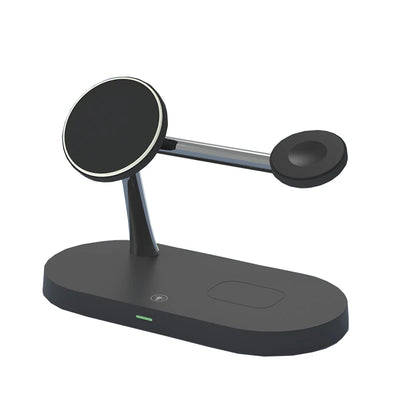 3 in 1 Magnetic Wireless Charger Stand For iPhone 14 13 12 Pro Max Apple Watch 8 7 Airpods Induction USB Fast Charging Station