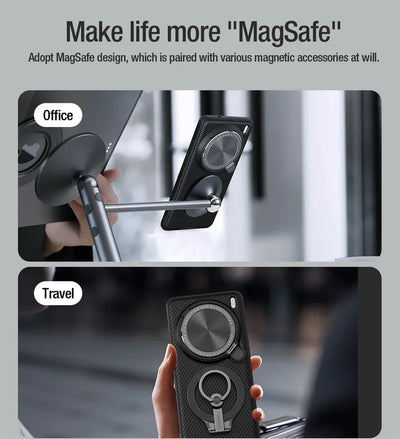 NILLKIN For Vivo X200 Pro MagSafe Case CamShield Prop Magnetic Wireless Charging Camera Holder Cover For Vivo X200 Pro mini