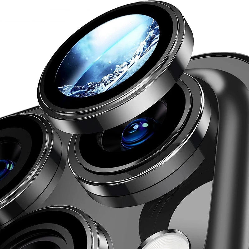 1 Set Metal Camera Protector for iPhone 15 16 Pro Max 14 Plus 13 12 Alloy Ring Lens Glass for iphone 15pro Back Lens Cap