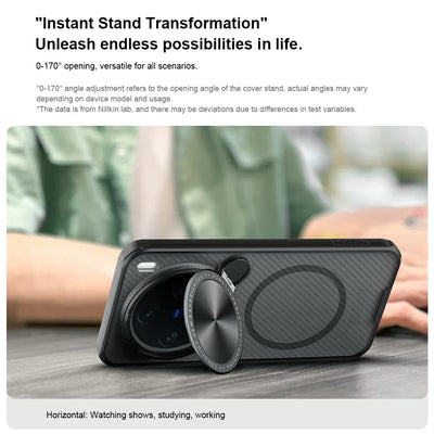 NILLKIN For Vivo X200 Pro MagSafe Case CamShield Prop Magnetic Wireless Charging Camera Holder Cover For Vivo X200 Pro mini