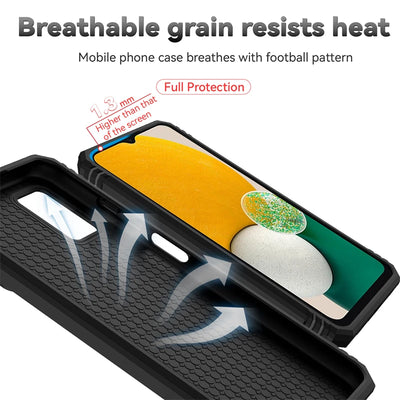 For Samsung Galaxy A02S A03S Case Slide Camera Protect Phone Case For Samsung A02 S A03 S Magnetic Ring Holder Armor Back Cover